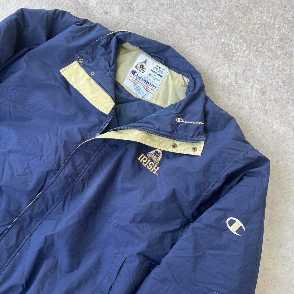 1990s Champion Notre Dame University Zip Up Jacket size XL
